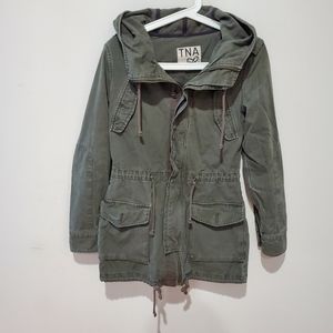 Aritzia TNA Talula army Green trooper jacket xxs